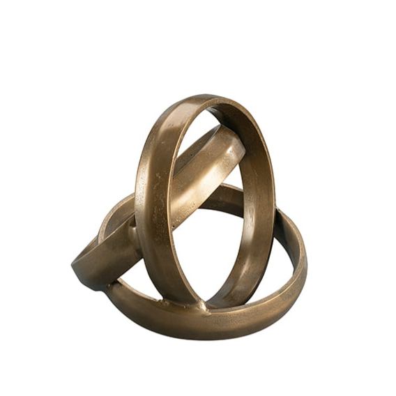 TRINITY decor antique brass