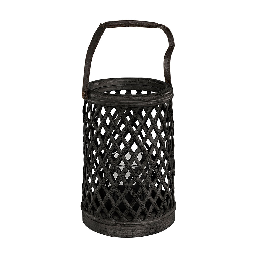 فانوس دائري BAMBOO أسود