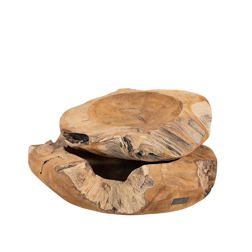 ROOT BOWL 2-SET NATURAL TEAK