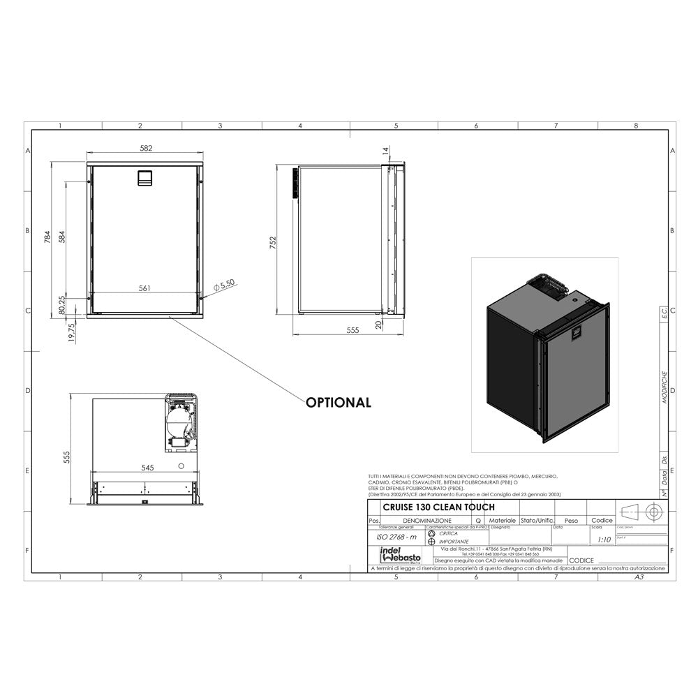 ISOTHERM CR130 INOX desno