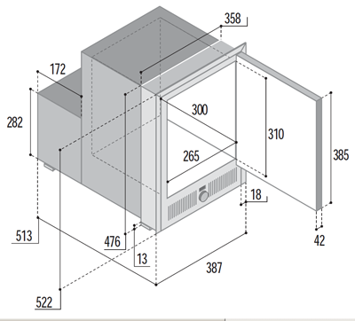 ICEMAKER 220V 50HZ INC FRAME