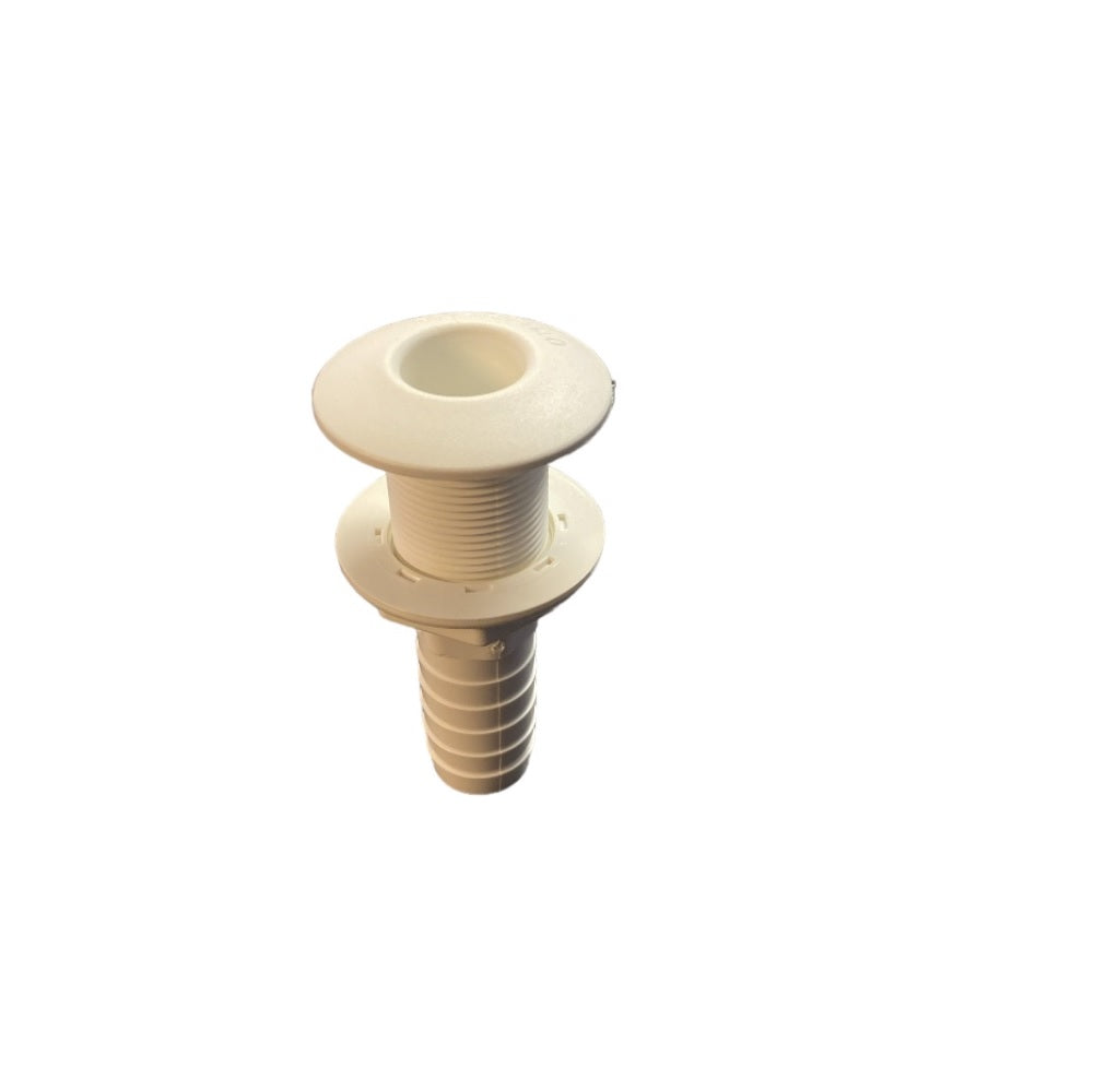 THRU HULL FITTING PLASTIC, BORDSGENOMFÖRING PLAST MED NIPPEL 28-35 MM