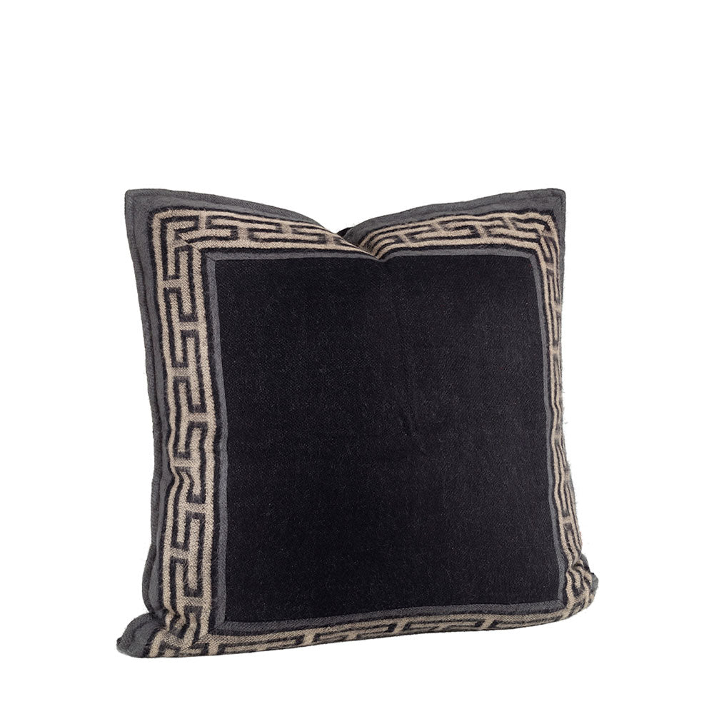 غطاء وسادة موراندي أسود/رمادي 50x50