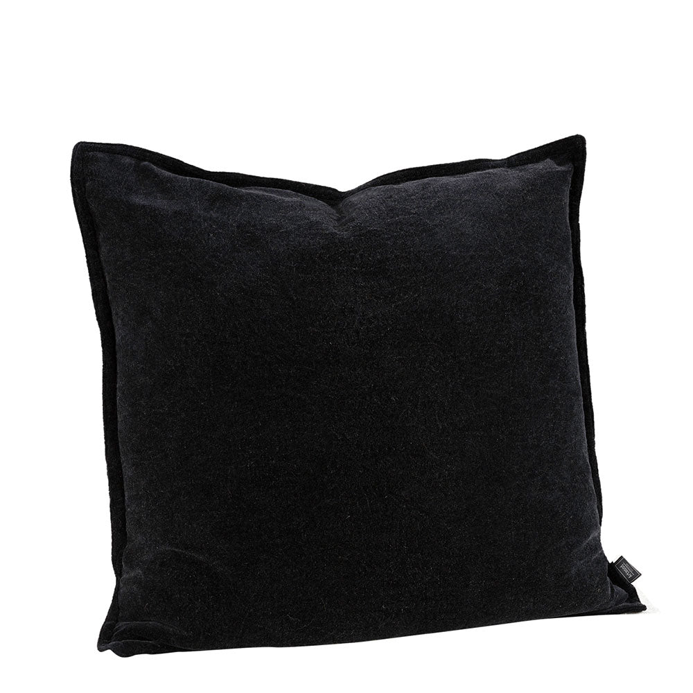 KELLY PLAIN BLACK Cushioncover 50x50