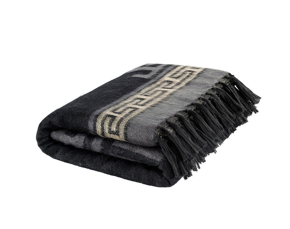 MORANDI BLACK/GREY Throw 130x180