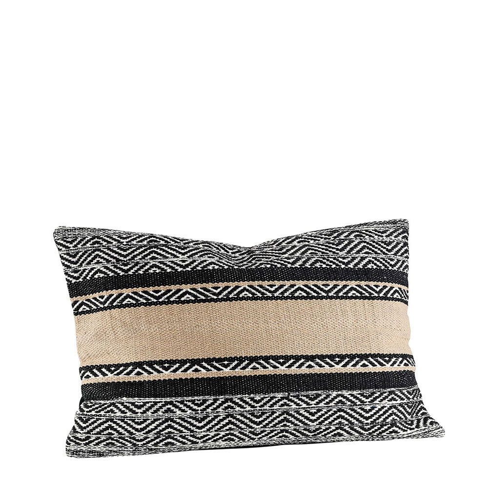 POLLENCA Cushioncover 60x40 black-white-beige