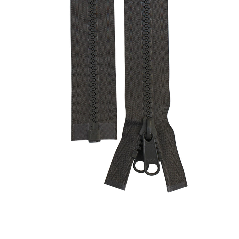 YKK GREY 10MM ZIPPER 2.5M