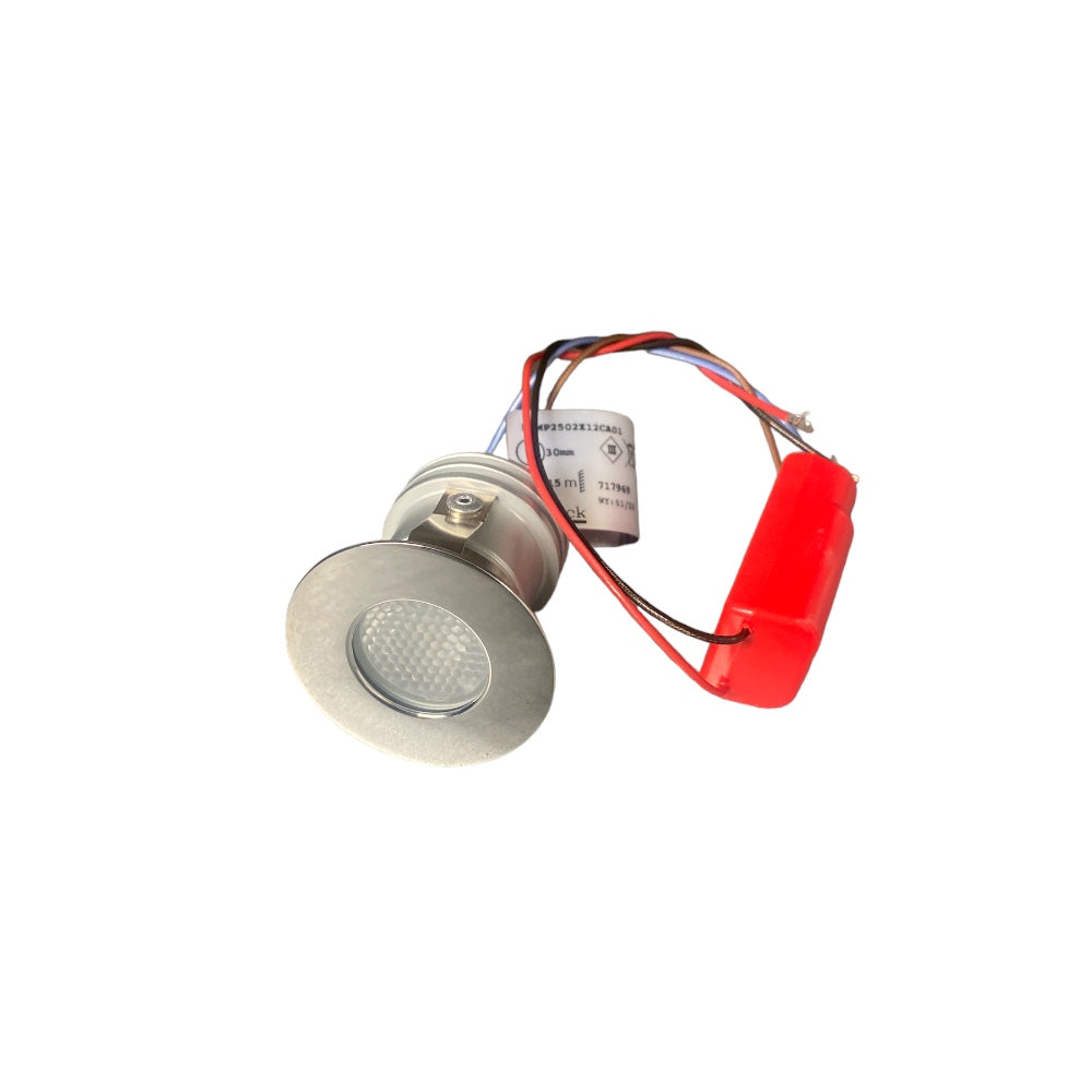 LED ELY 3W WARM WHITE S/S POLISHED BEZEL