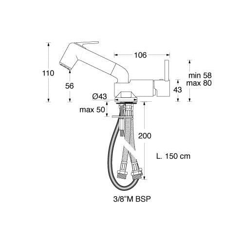 NordWest CHROME MIXING BATTERY SHOWER