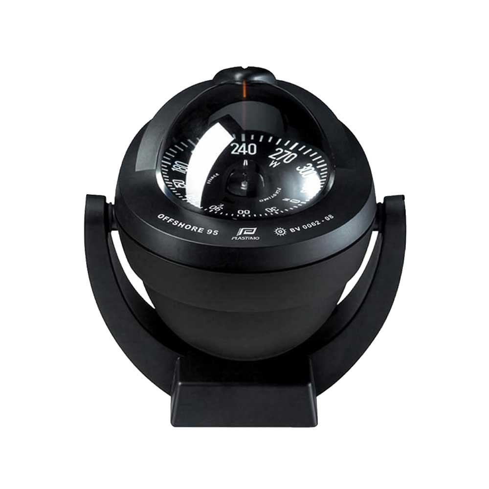 PLASTIMO COMPASS OFFSHORE 95 BLACK FLAT CARD