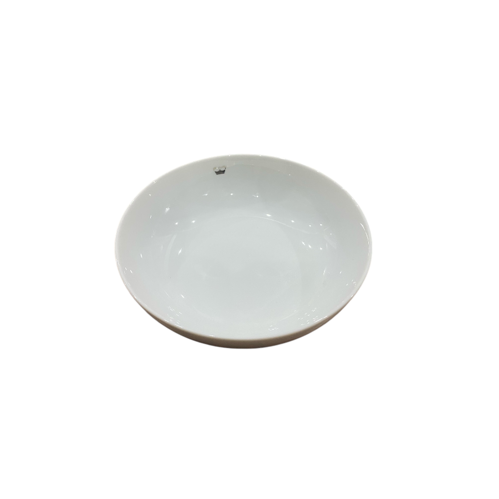 PRINCESS CROCKERY CEREAL/SOUP BOWL 16,5cm CRESTED WHITE, NEW