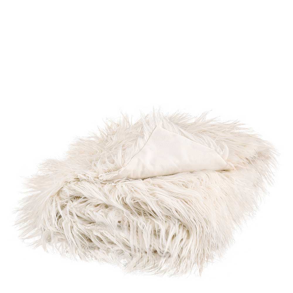 MONGOLIAN CREAM Throw 130x150