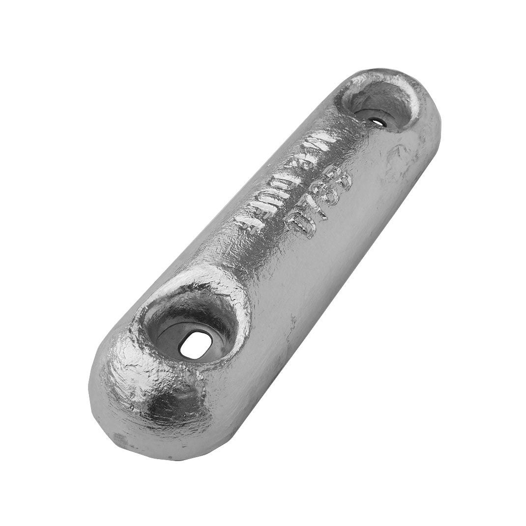 ALUMINIUM HULL ANODE 1.7KG 200MM BOLT CENTRES