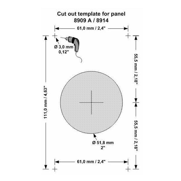 DOCKING PANEL 8909C 12/24V