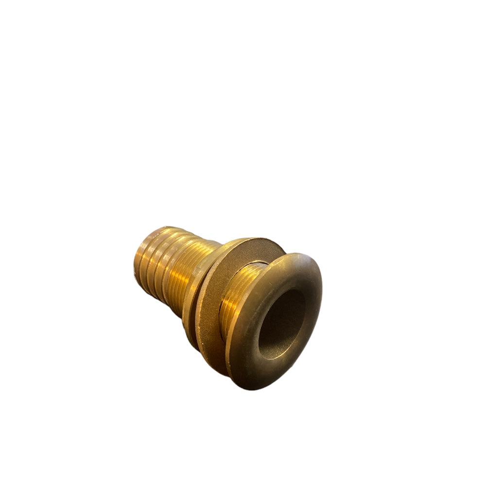 THRU HULL BRASS G.1.1/4" HOSE 38MM