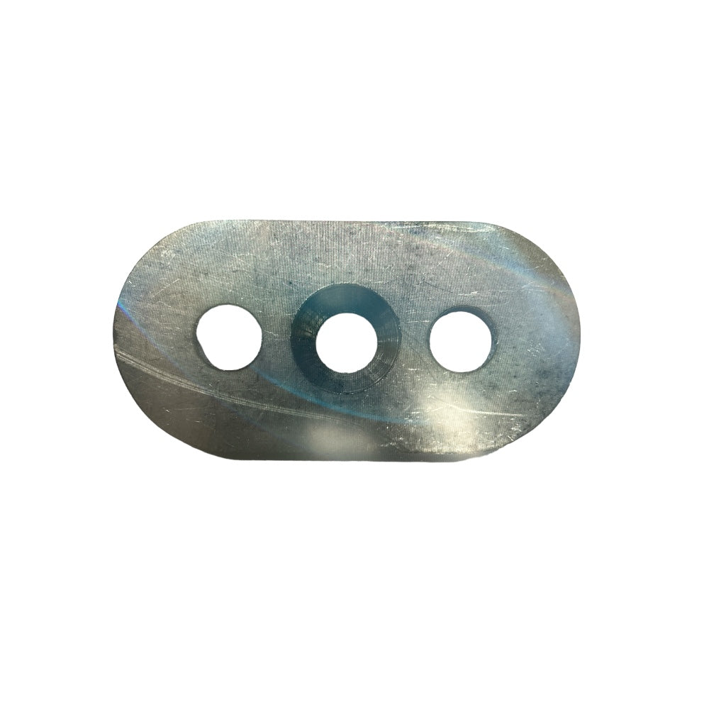 PLATE 3 HOLE SS POLISHED FACE/EDGE