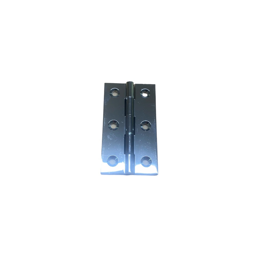 CHROMED BRASS BUTT HINGE 2 1/2" X 1 3/8"