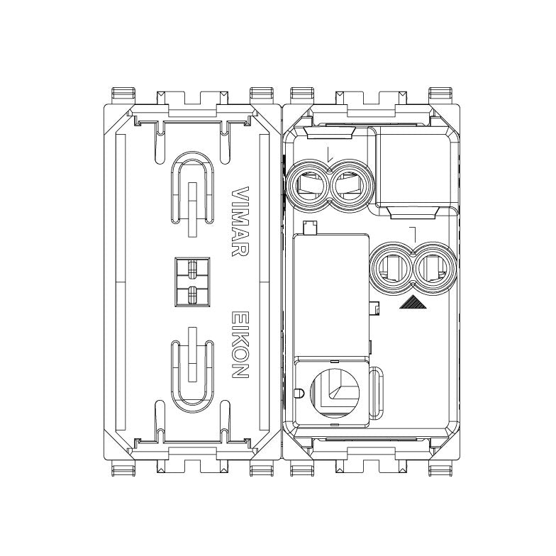 VIMAR 2G SWITCH LIGHT SYMB