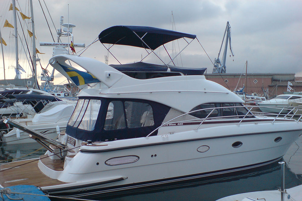 Bimini stainless steel frame for NordWest